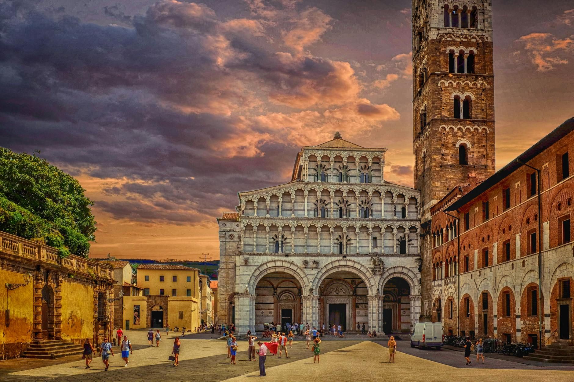 photo of the saint martin cathedral in lucca italy